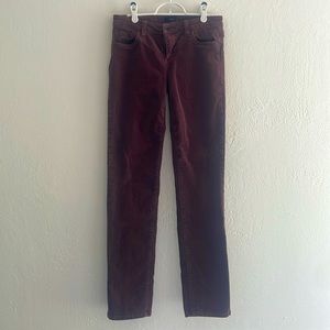 Edyson Straight Leg Burgundy Corduroy Pants, size 28 Long